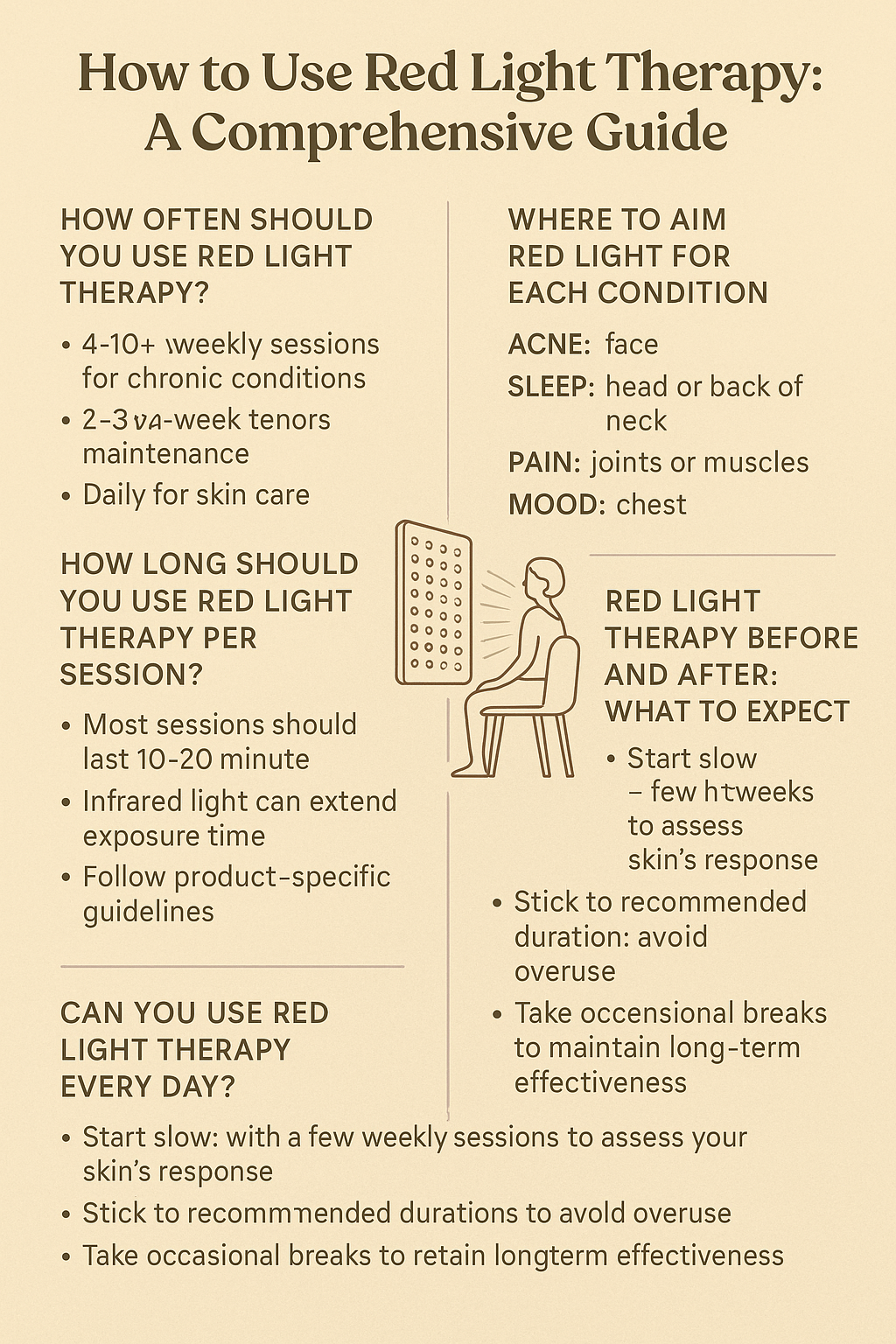 Red Light Therapy How-To Guide: Frequency, Placement, and What to Expect