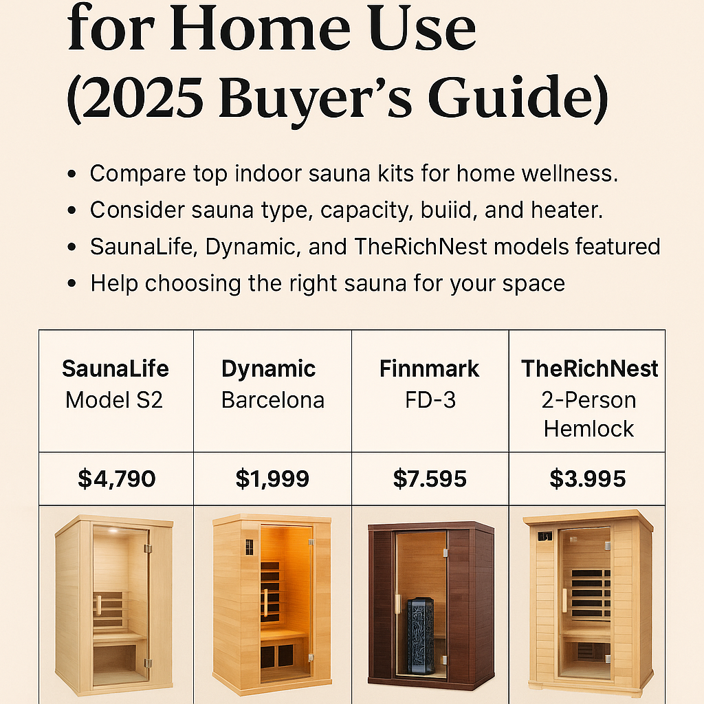 Best Infrared Saunas for Home Use (2025 Buyer's Guide)