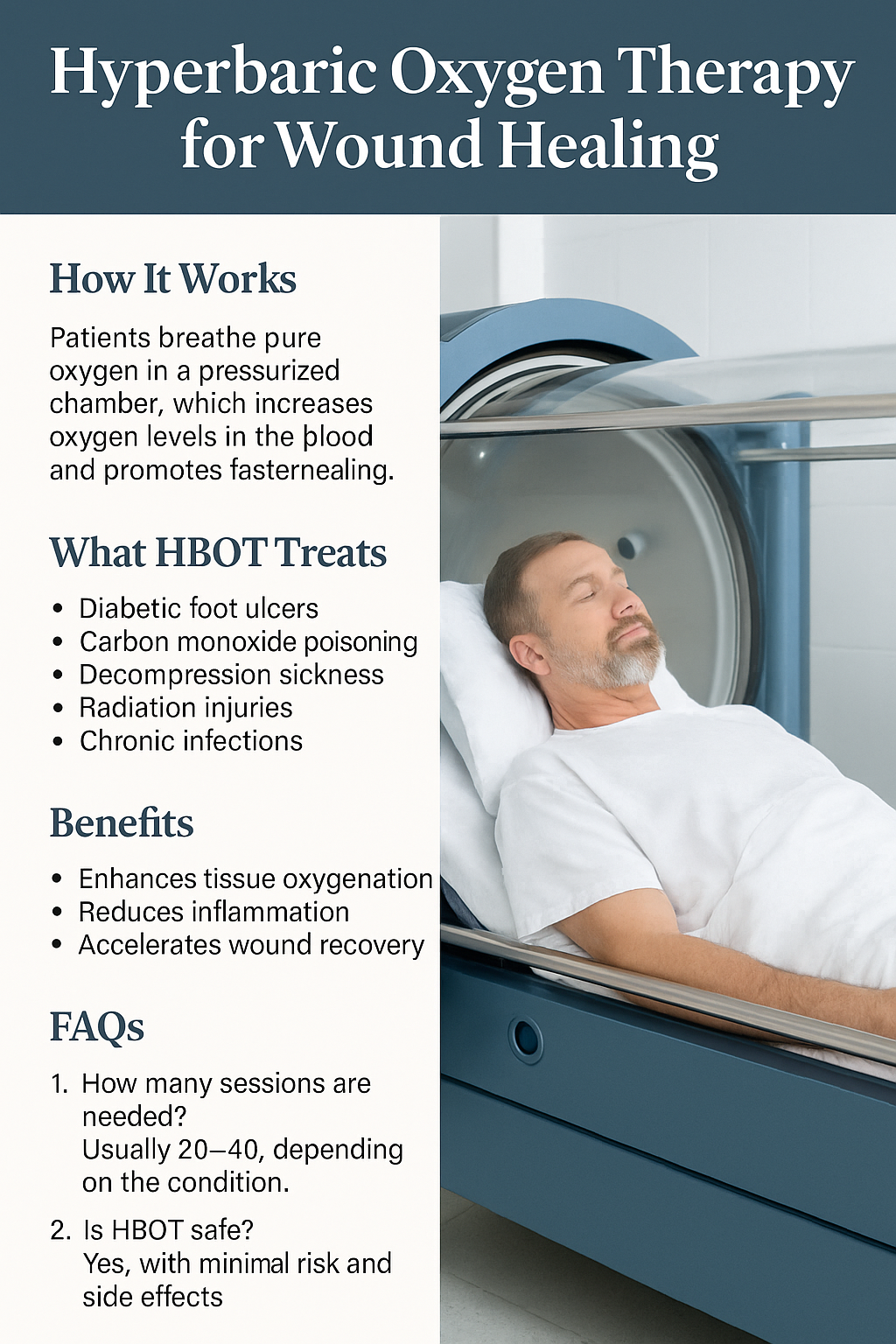 Hyperbaric Oxygen Therapy (HBOT) for Medical Conditions: A Comprehensive Guide