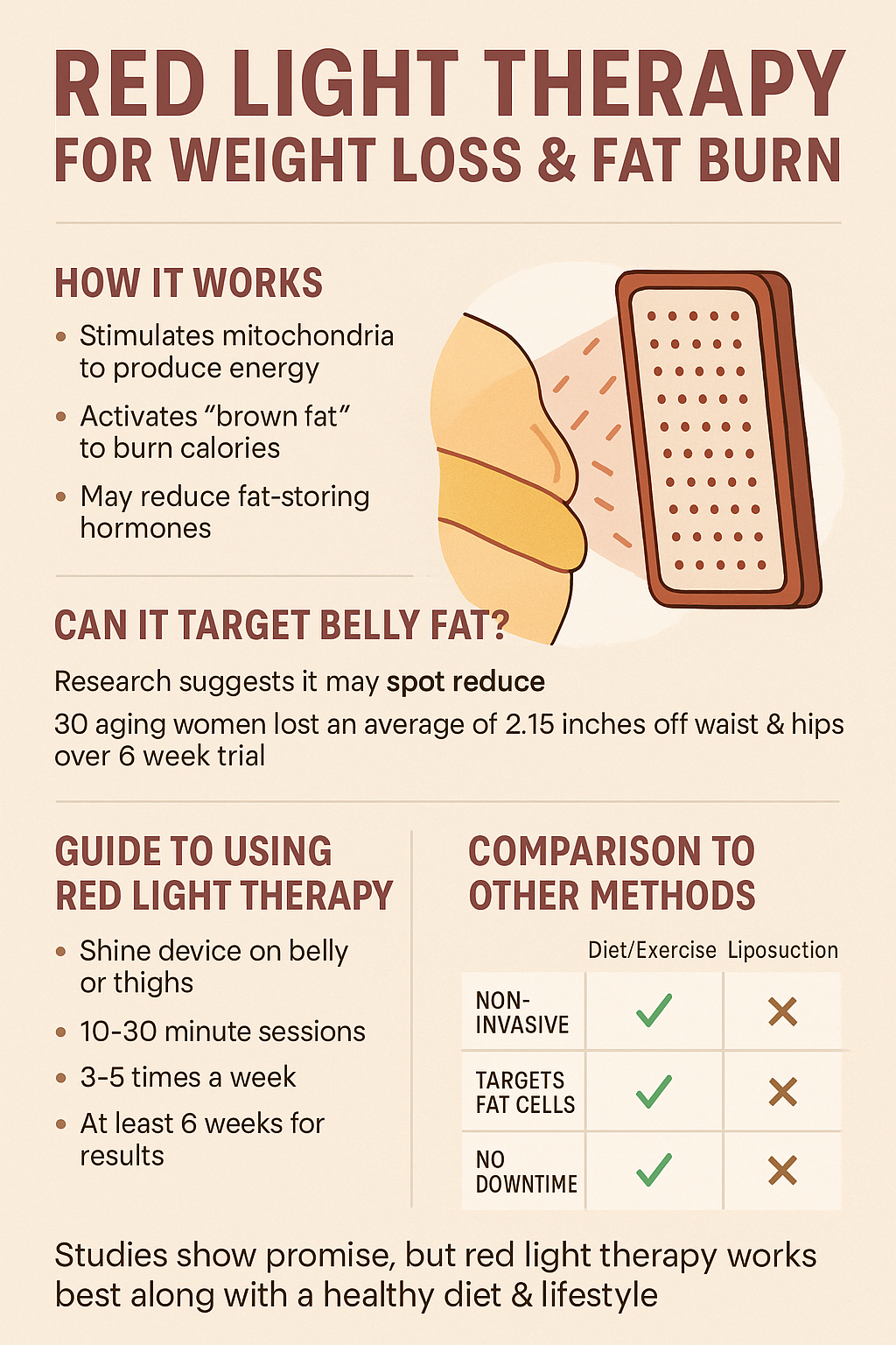 Red Light Therapy for Weight Loss and Fat Burn: Can You Really Target Belly Fat With Light?