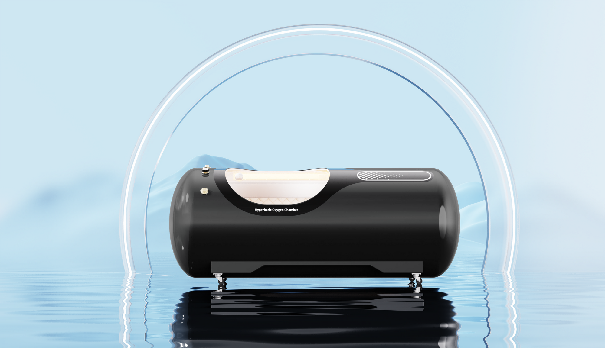 2.0ATA Hard-Shell Lying Hyperbaric Chamber – Stainless Steel, Adjustable Pressure (OLV-YT01)