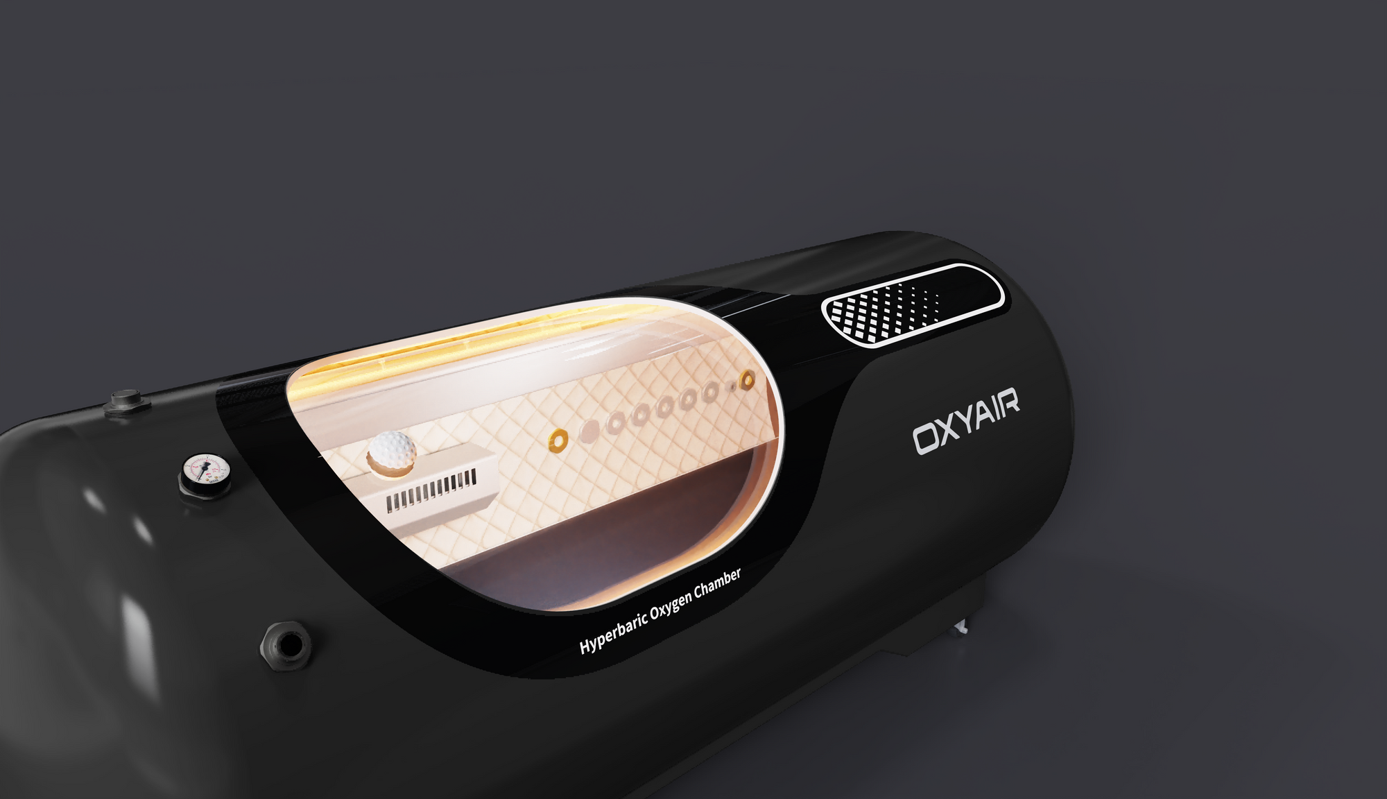 2.0ATA Hard-Shell Lying Hyperbaric Chamber – Stainless Steel, Adjustable Pressure (OLV-YT01)