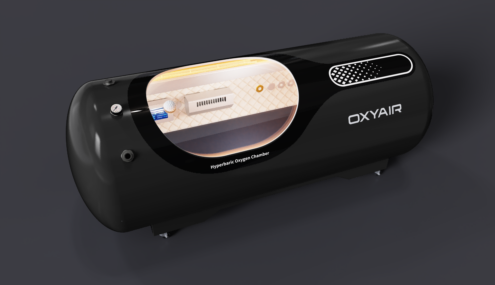 2.0ATA Hard-Shell Lying Hyperbaric Chamber – Stainless Steel, Adjustable Pressure (OLV-YT01)