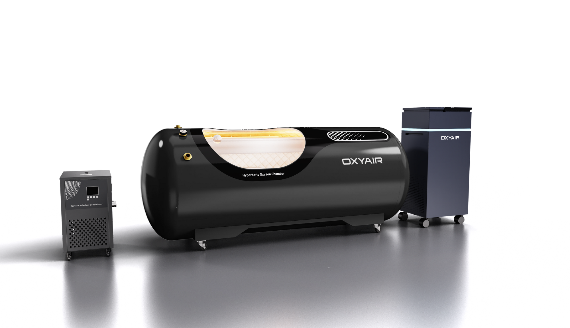 2.0ATA Hard-Shell Lying Hyperbaric Chamber – Stainless Steel, Adjustable Pressure (OLV-YT01)