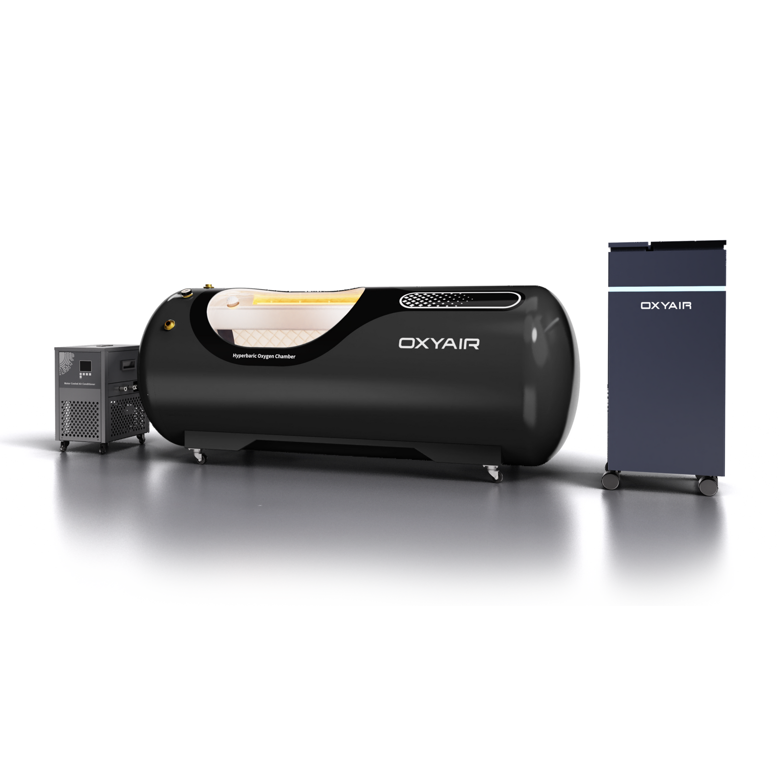 2.0ATA Hard-Shell Lying Hyperbaric Chamber – Stainless Steel, Adjustable Pressure (OLV-YT01)