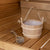 Lined Wood Sauna Bucket, 4-Liter, Spruce