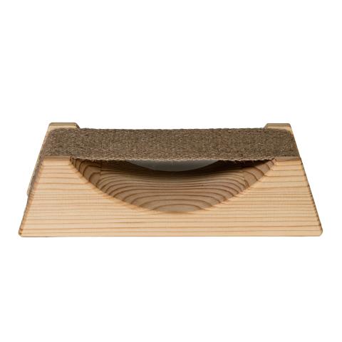 Wood Sauna Headrest w/Cloth Neck Support, Thermo-Aspen