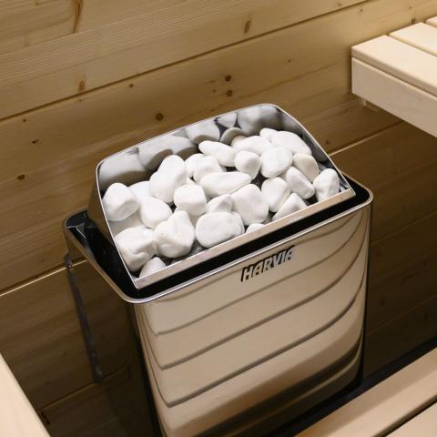 Sauna Heater Decorative Stones, Rounded, 5-10cm