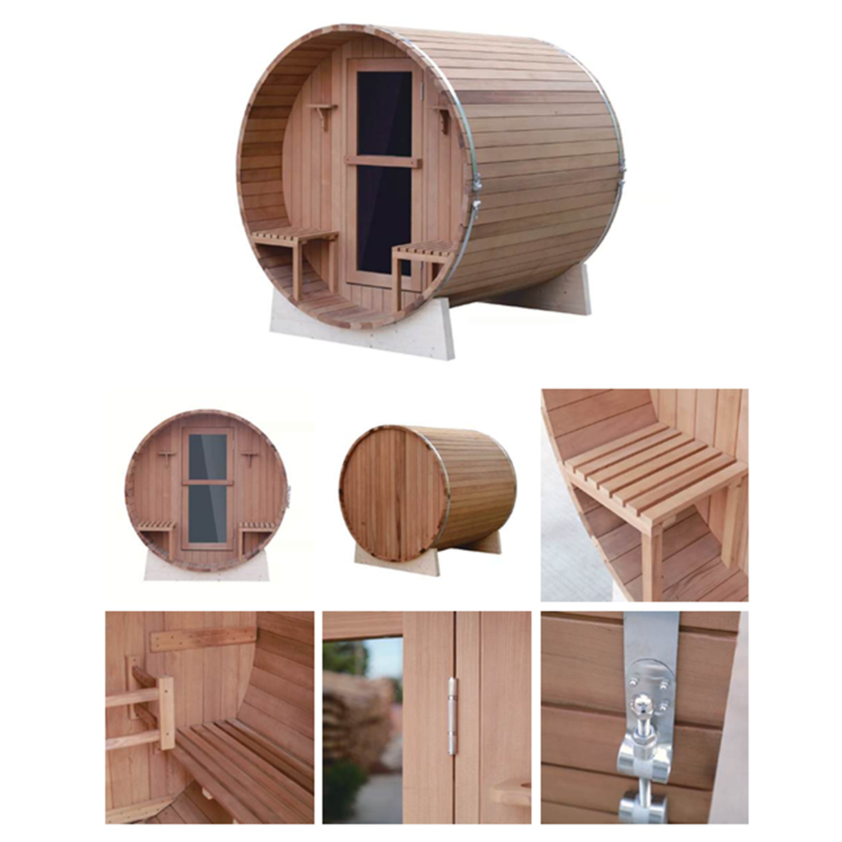 Barrel Sauna - 3 Person (Hemlock)