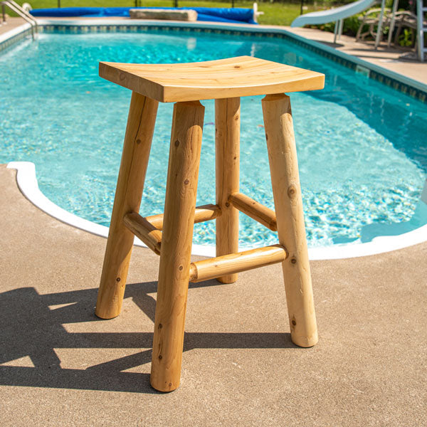 30&quot; Saddle Seat Bar Stool - Unfinished