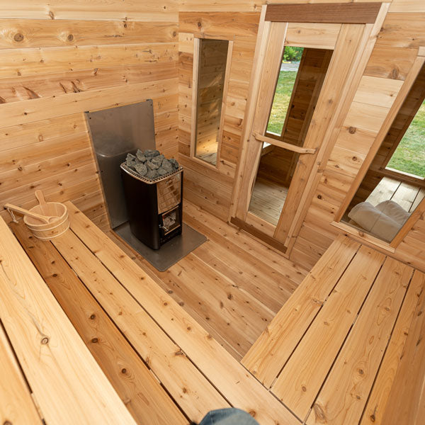 CT Georgian Cabin Sauna with Changeroom-Wood Burning