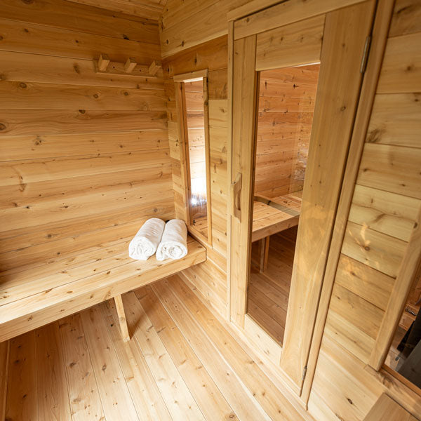 CT Georgian Cabin Sauna with Changeroom-Wood Burning