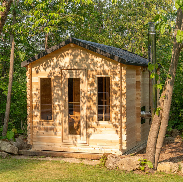 CT Georgian Cabin Sauna with Changeroom-Wood Burning