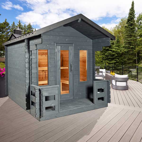 CT Georgian Cabin Sauna with Porch-Wood Burning