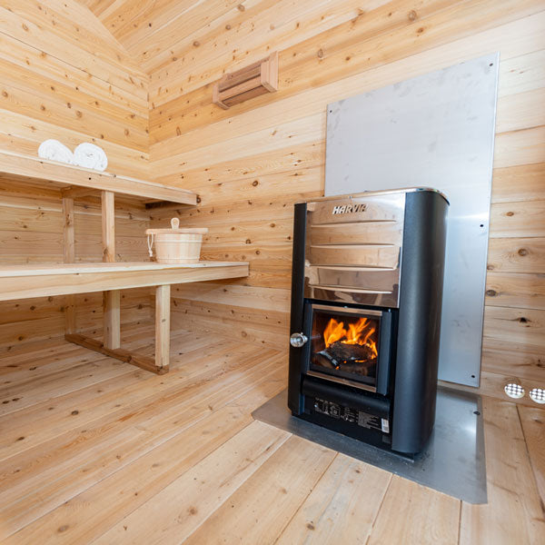 CT Georgian Cabin Sauna with Porch-Wood Burning