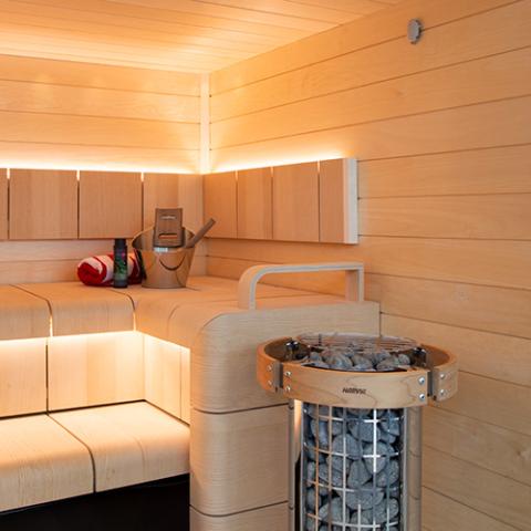 Cilindro Half Series 6kW Stainless Steel Sauna Heater at 240V 1PH