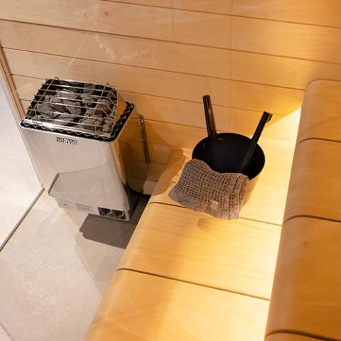 KIP Series 6kW Stainless Steel Sauna Heater at 240V 1PH with Built-In Time and Temperature Controls