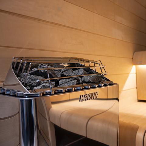 Kip Series 4.5kW Stainless Steel Sauna Heater at 240V 1PH
