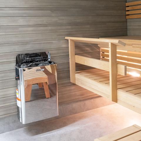The Wall Series, 8kW, Stainless Steel Sauna Heater, 240V 1PH