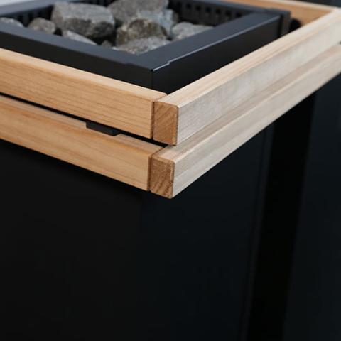 Safety Rail for Harvia Virta HL70/90, Wood