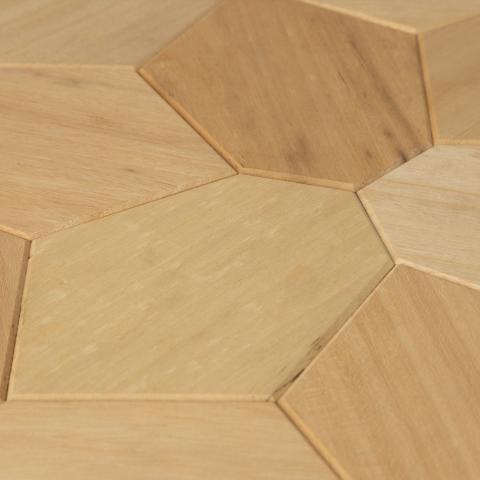EmotionWood Abachi, Hexagon, Decorative Sauna Wall Panel 310-PNL-HEX-ABACHI