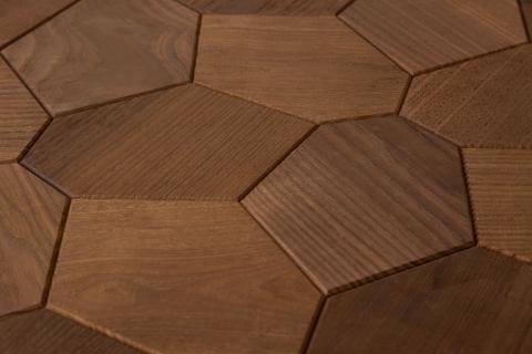 EmotionWood Thermo-Ash, Hexagon, Decorative Sauna Wall Panel 310-PNL-HEX-TASH