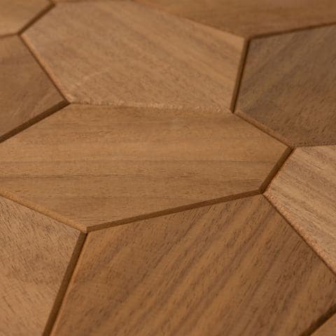 EmotionWood Thermo-Abachi, Hexagon, Decorative Sauna Wall Panel 310-PNL-HEX-TABACHI