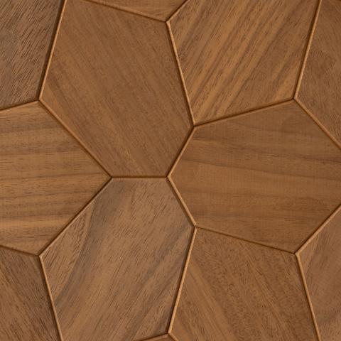 EmotionWood Thermo-Abachi, Hexagon, Decorative Sauna Wall Panel 310-PNL-HEX-TABACHI