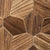 EmotionWood, Brushed Hexagon Abachi Yakisugi, Decorative Sauna Wall Panel 310-PNL-HEX-ABACHIYB
