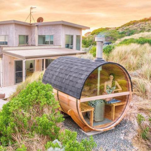 Sauna Barrel Wood Stove Chimney Kit