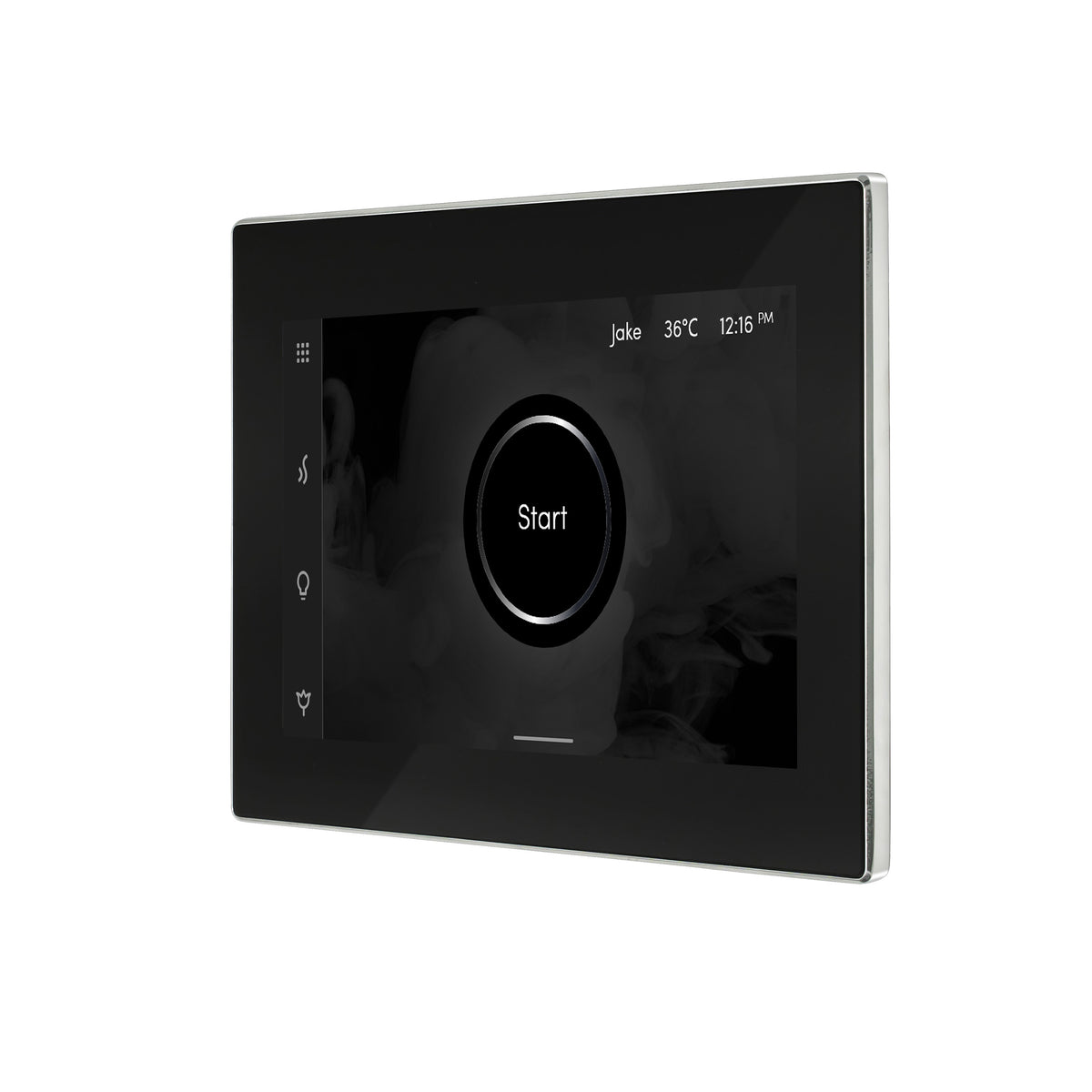 iSteamX Steam Shower Control and Aroma Glass SteamHead