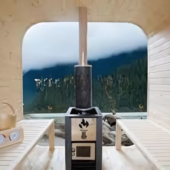 Luna Sauna Room - 5 Person (Thermo Hemlock)