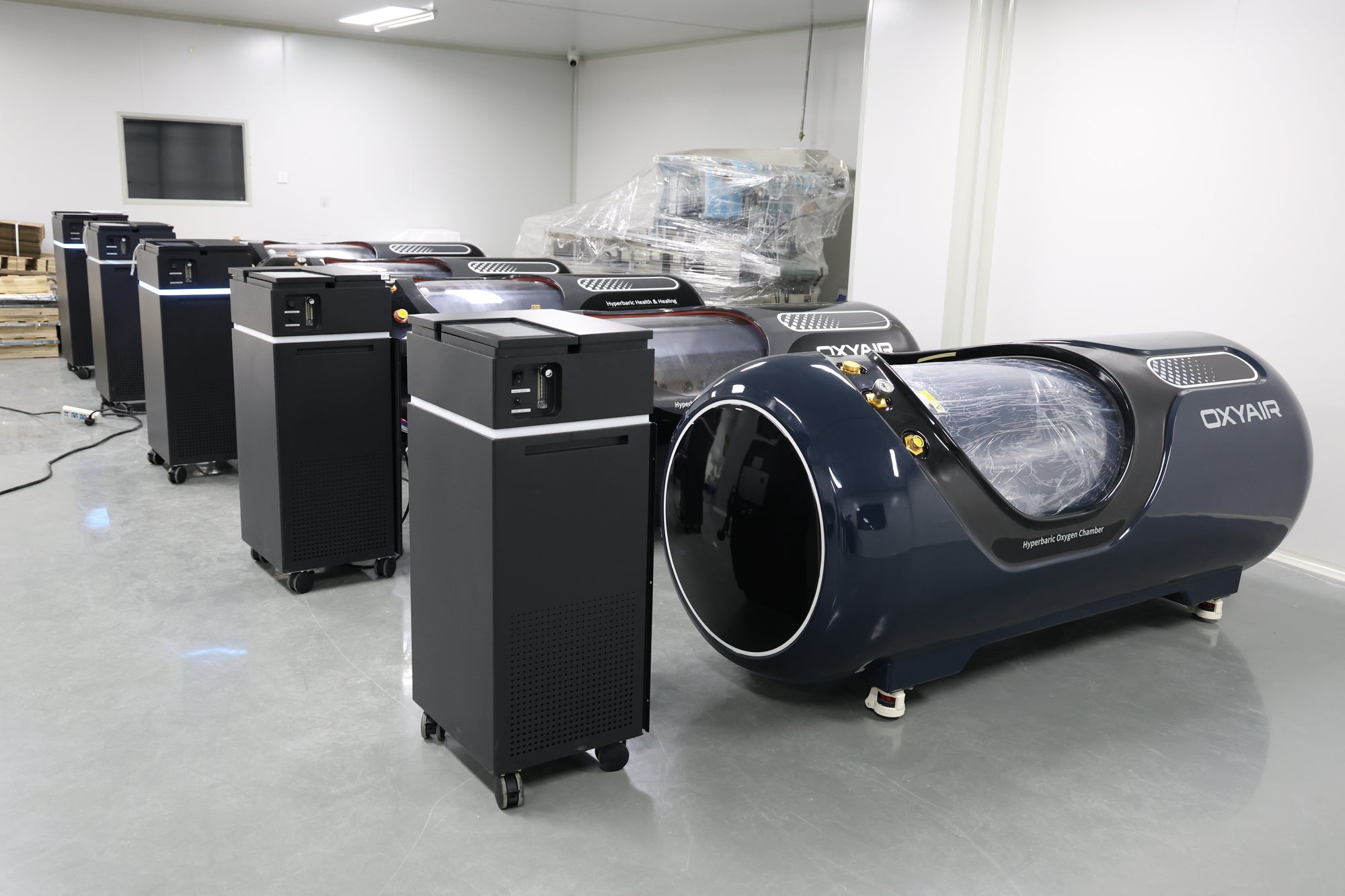 2.0ATA Hard-Shell Lying Hyperbaric Chamber – Stainless Steel, Adjustable Pressure (OLV-YT01)