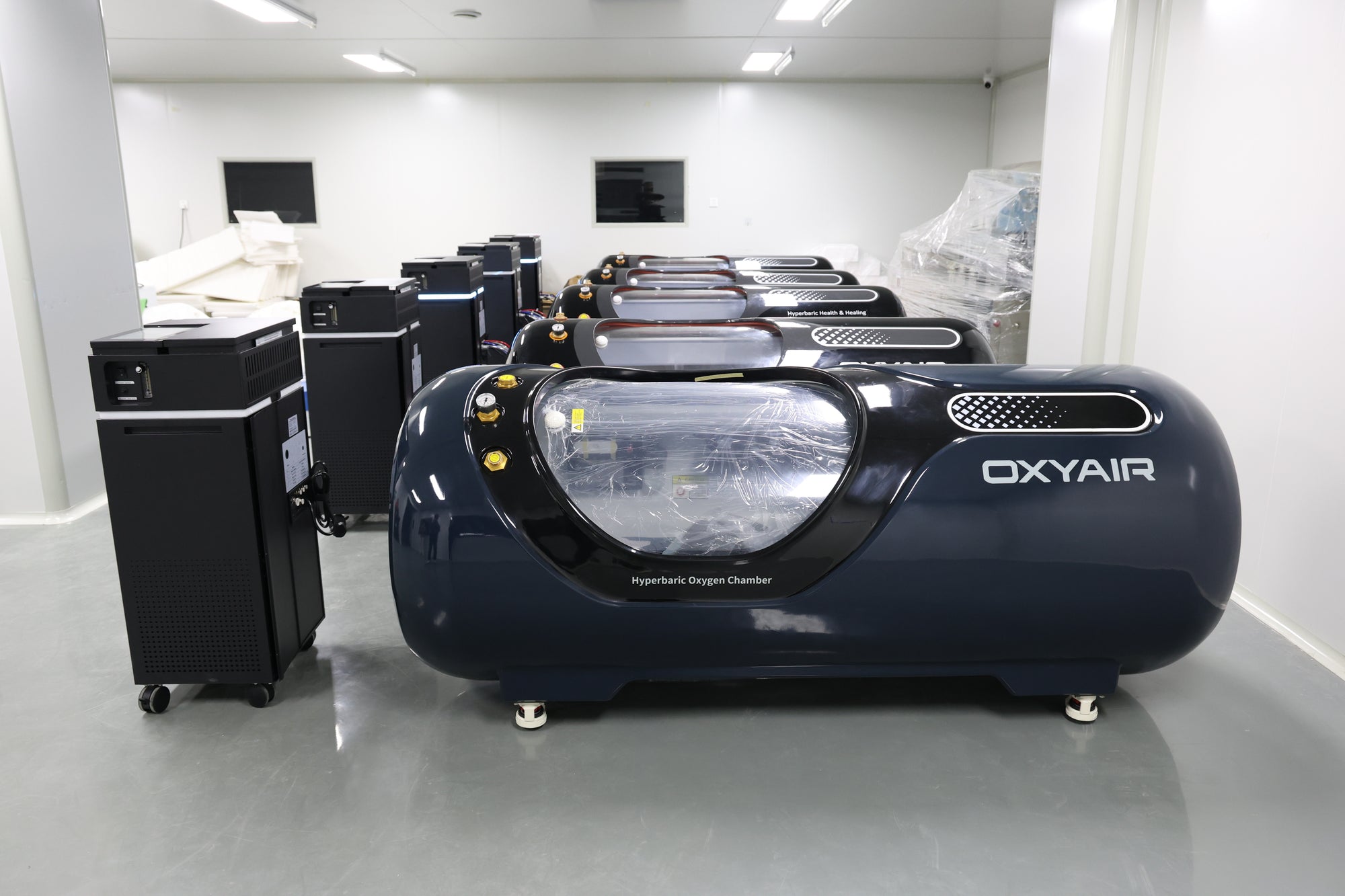 2.0ATA Hard-Shell Lying Hyperbaric Chamber – Stainless Steel, Adjustable Pressure (OLV-YT01)