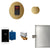 Butler Steam Shower Control Package with iTempoPlus Control and Aroma Designer SteamHead in Round