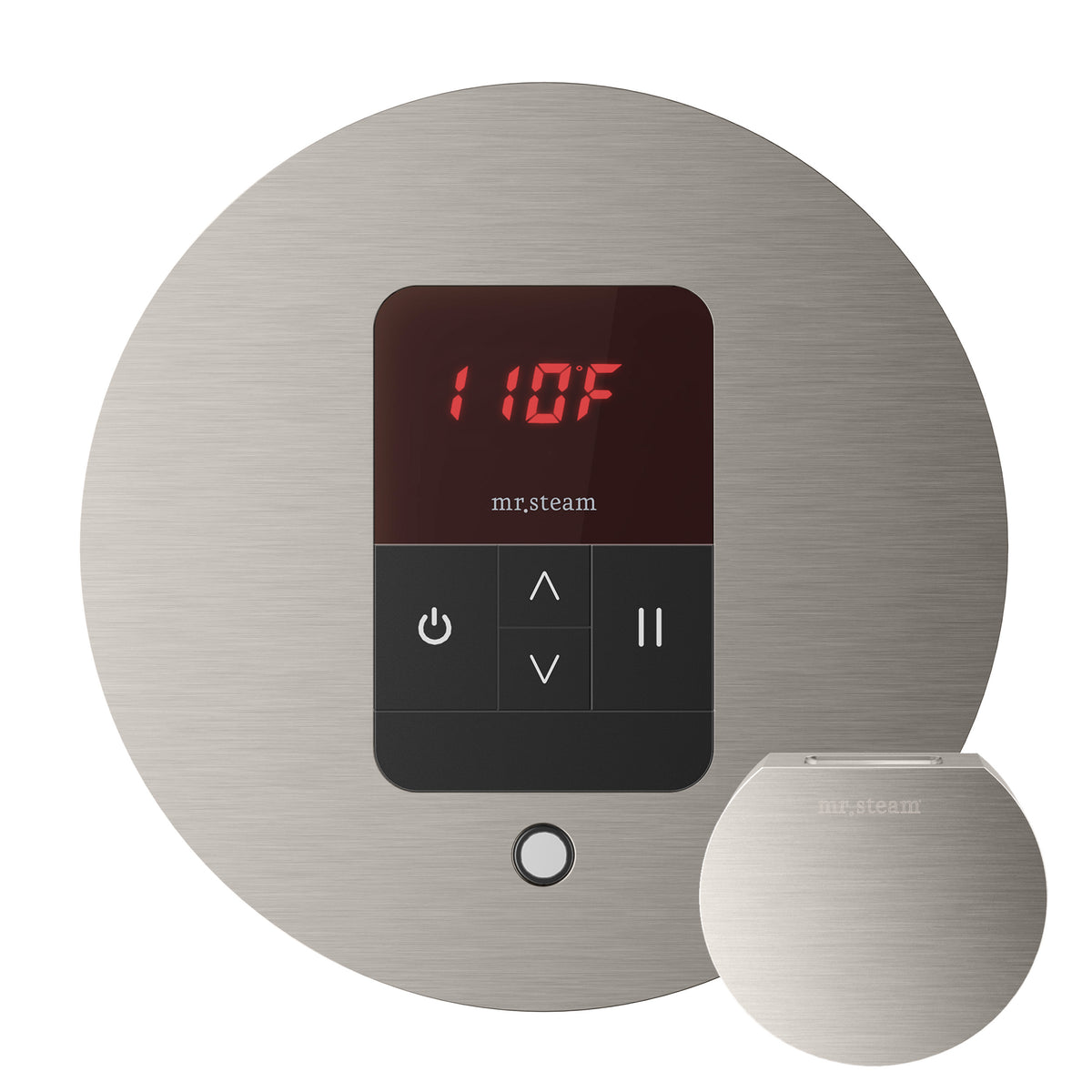 Basic Butler Steam Shower Control Package with iTempo Control and Aroma Designer SteamHead in Round