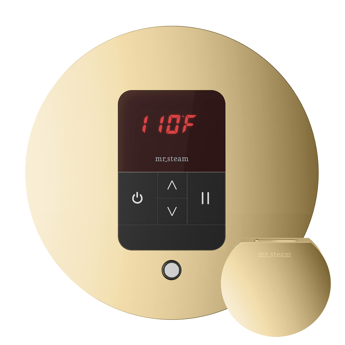 Basic Butler Steam Shower Control Package with iTempo Control and Aroma Designer SteamHead in Round