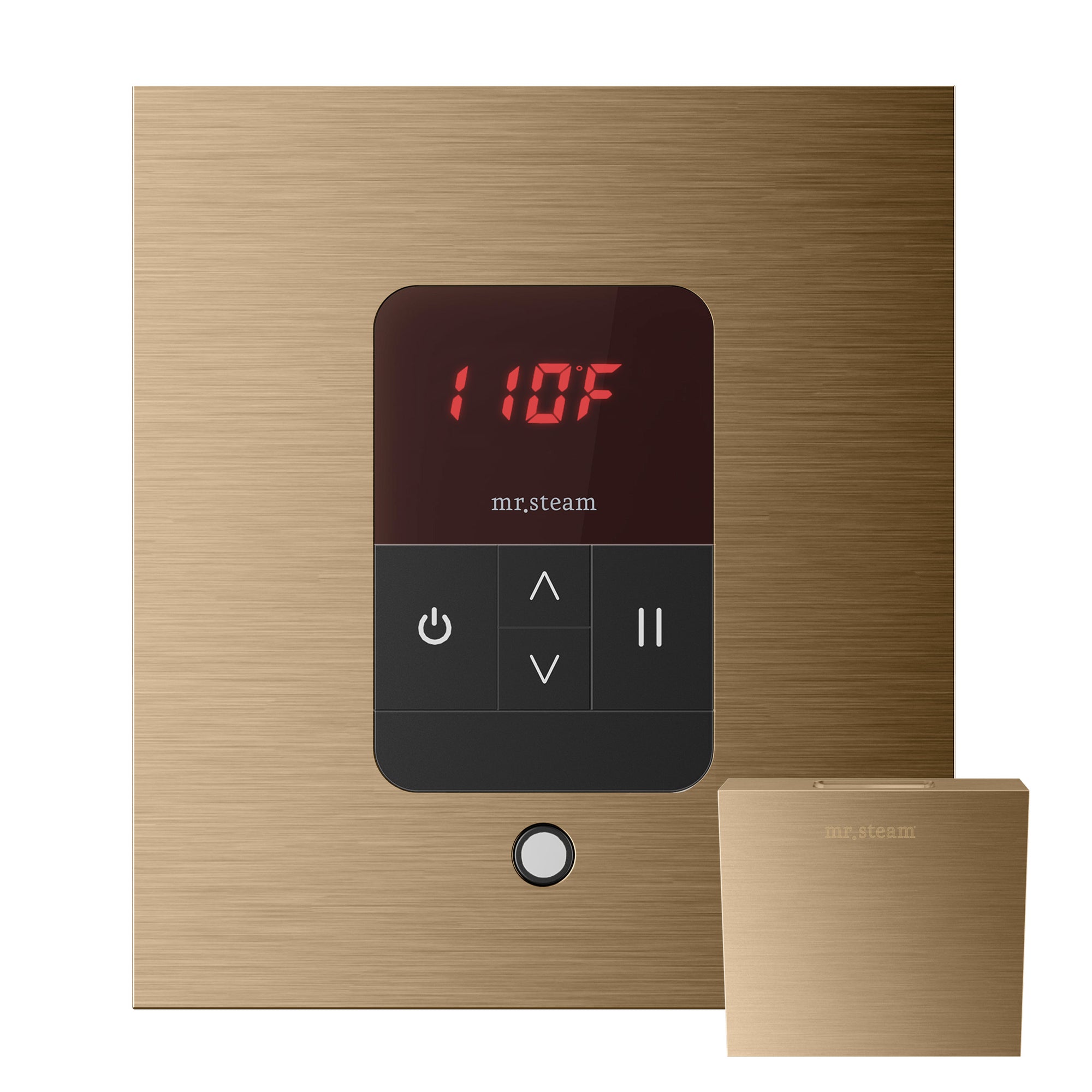 Basic Butler Steam Shower Control Package with iTempo Control and Aroma Designer SteamHead in Square