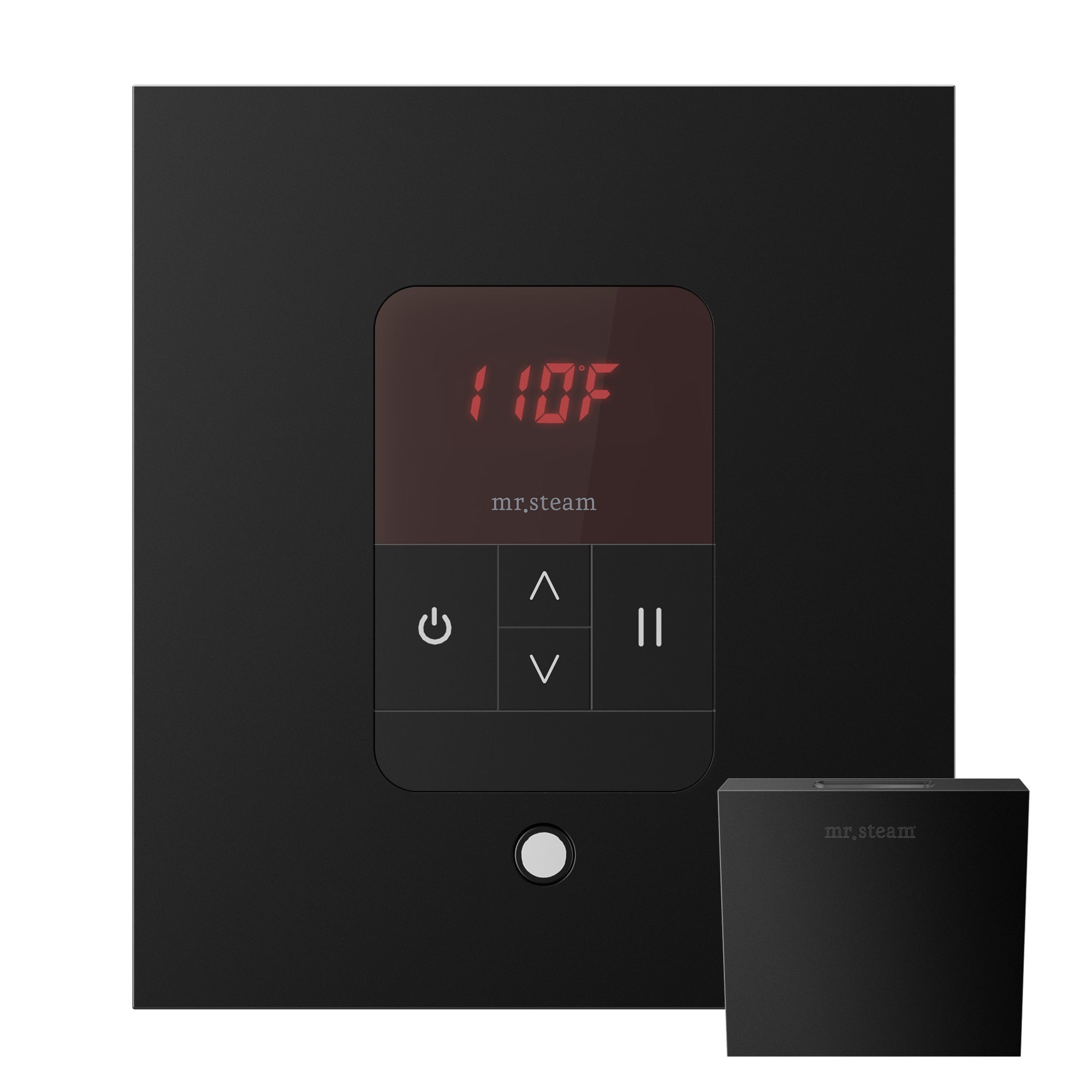 Basic Butler Steam Shower Control Package with iTempo Control and Aroma Designer SteamHead in Square