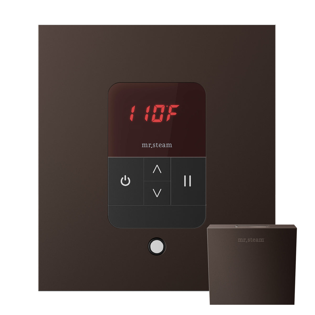 Basic Butler Steam Shower Control Package with iTempo Control and Aroma Designer SteamHead in Square