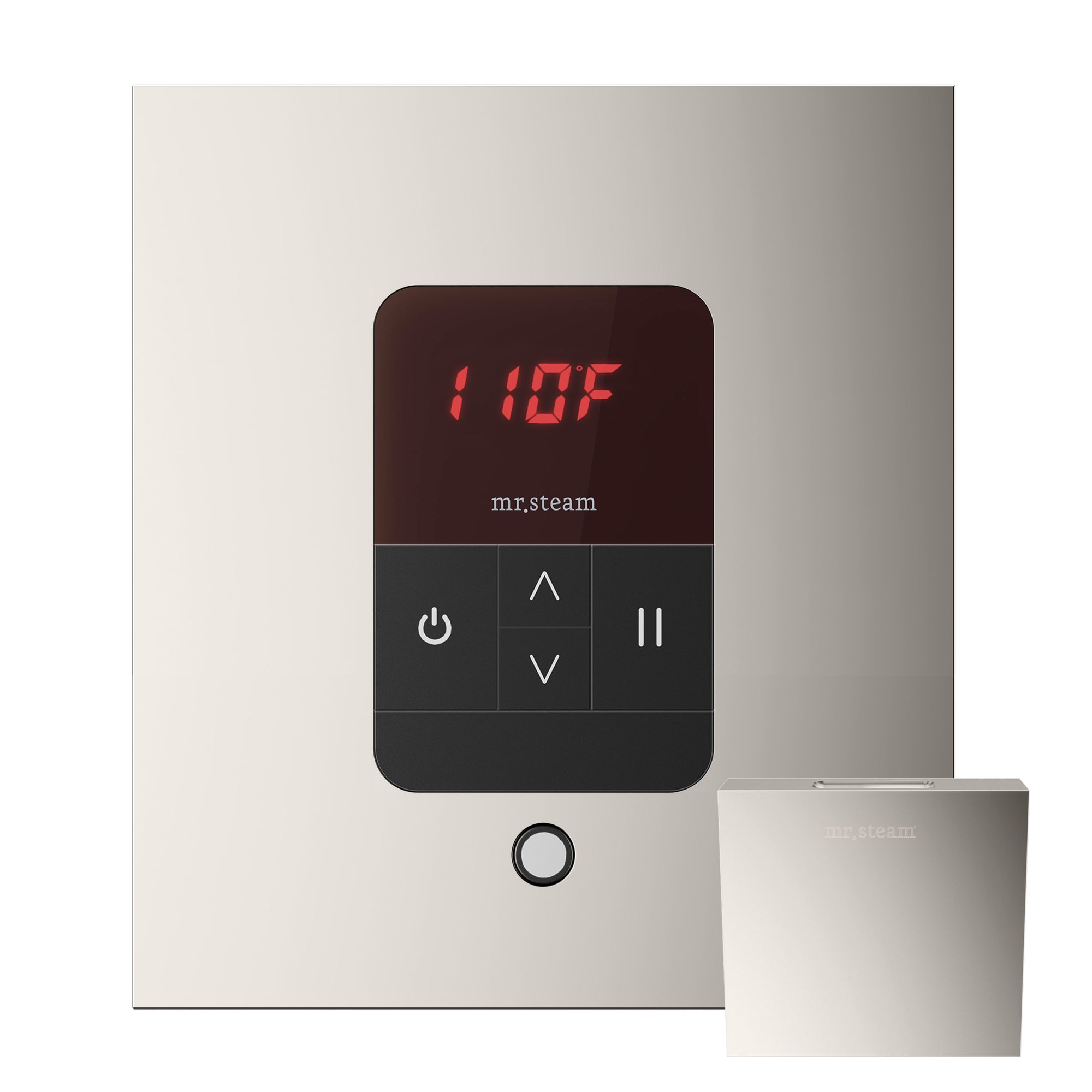 Basic Butler Steam Shower Control Package with iTempo Control and Aroma Designer SteamHead in Square