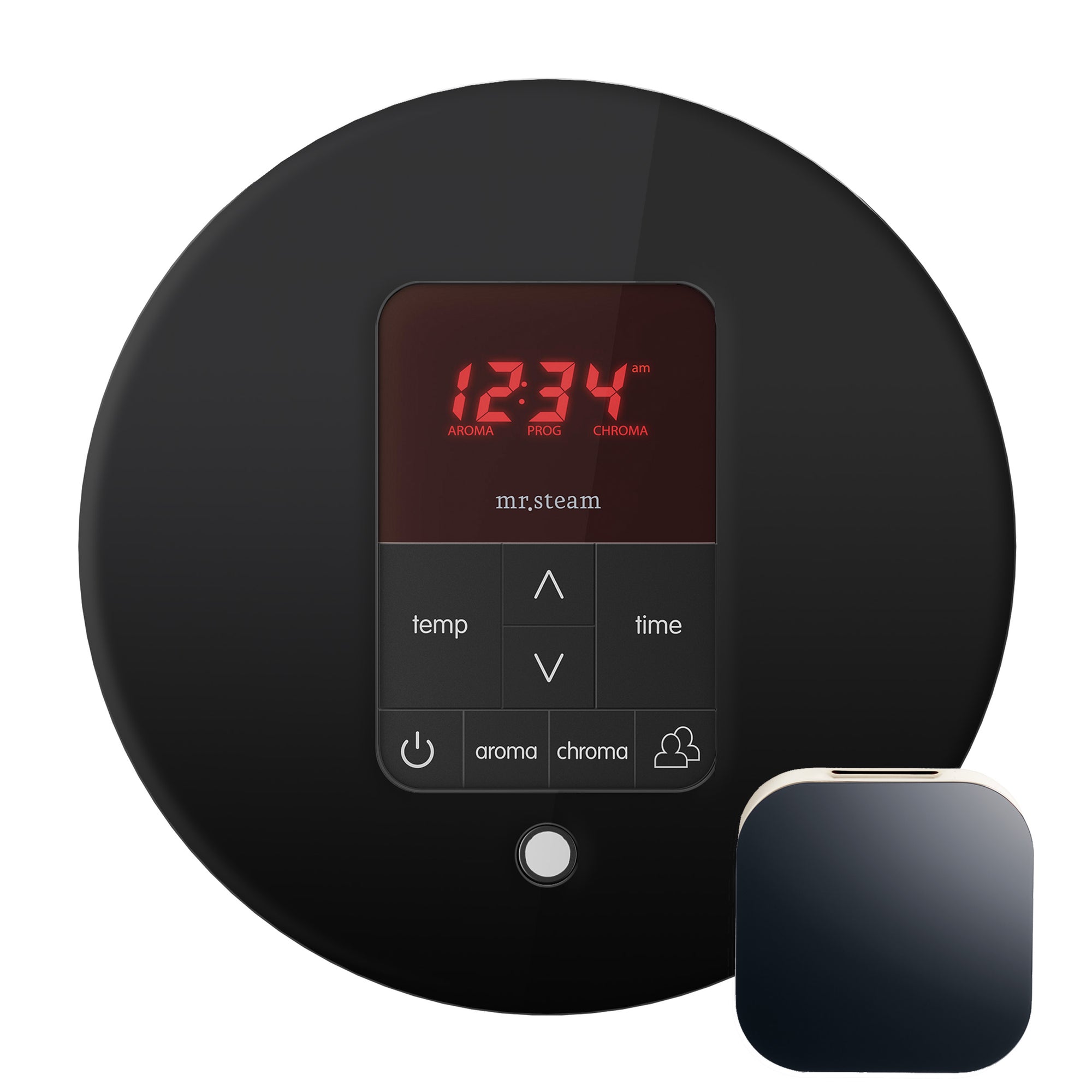 Butler Max Steam Shower Control Package with iTempoPlus Control and Aroma Designer SteamHead in Round