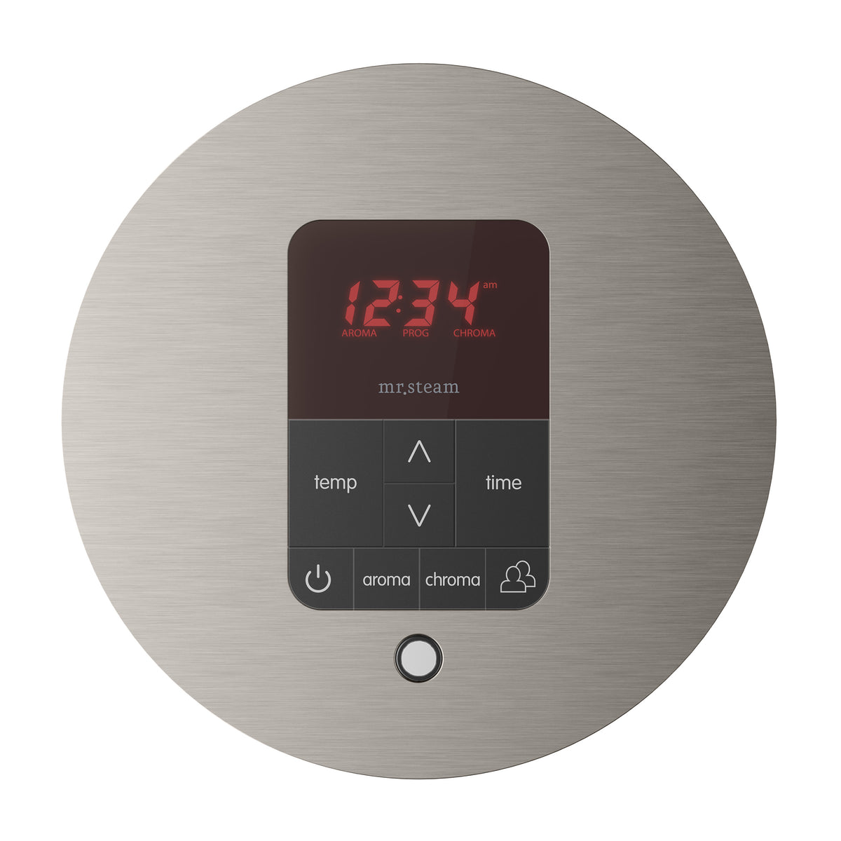 iTempoPlus Steam Shower Control and Aroma Designer SteamHead in Round