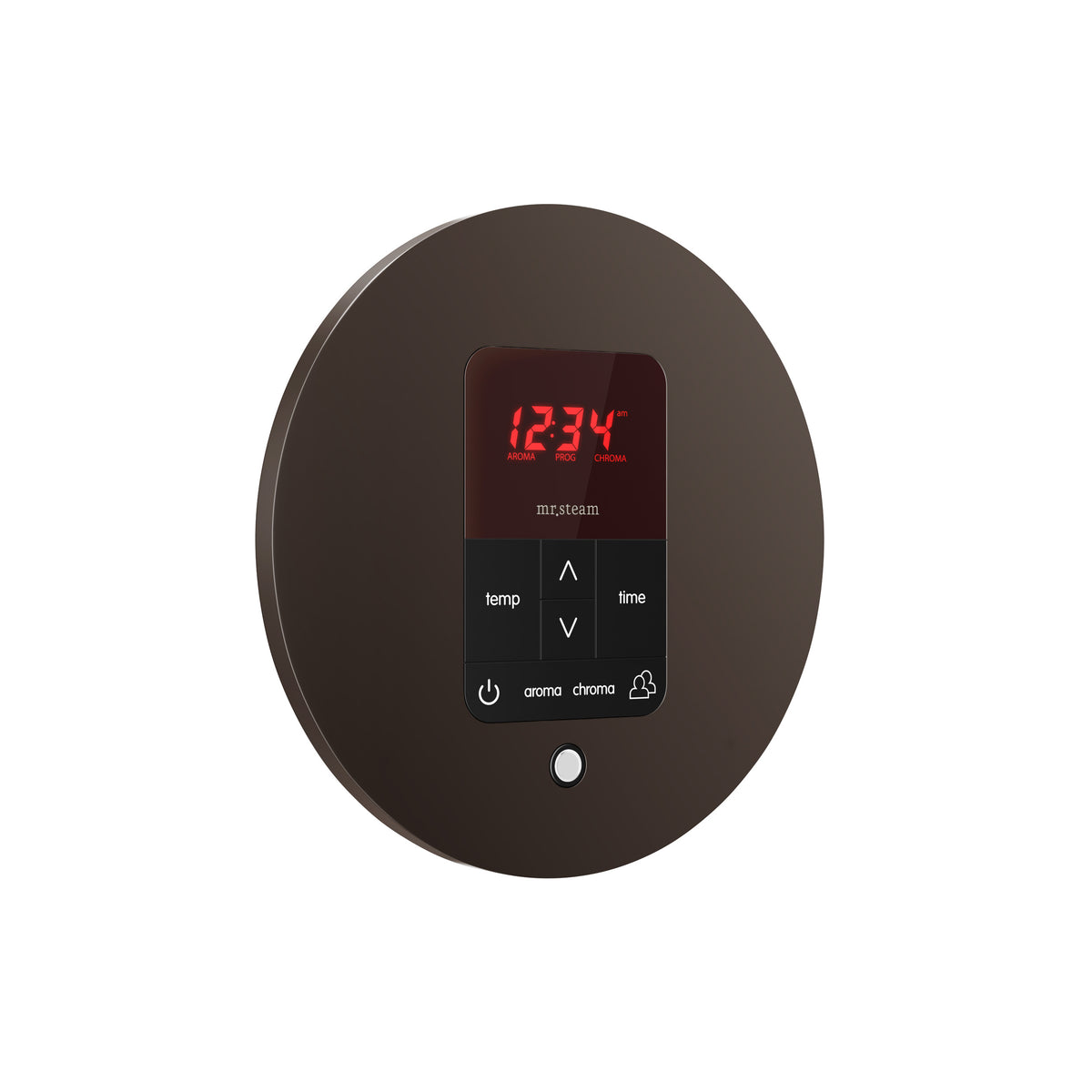 iTempoPlus Steam Shower Control and Aroma Designer SteamHead in Round