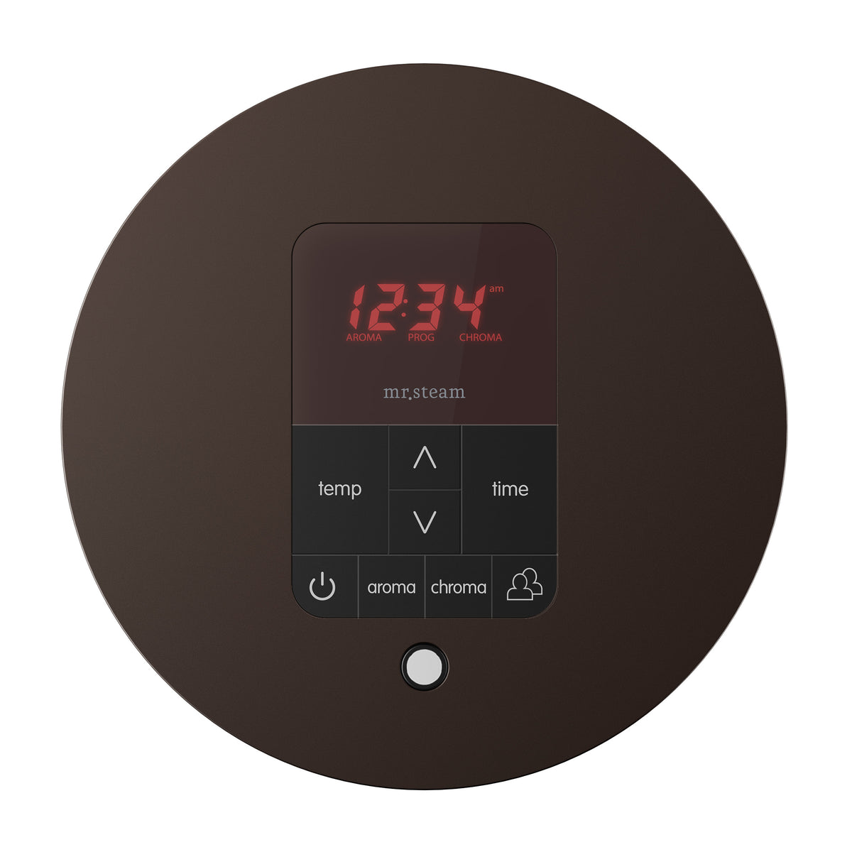 iTempoPlus Steam Shower Control and Aroma Designer SteamHead in Round