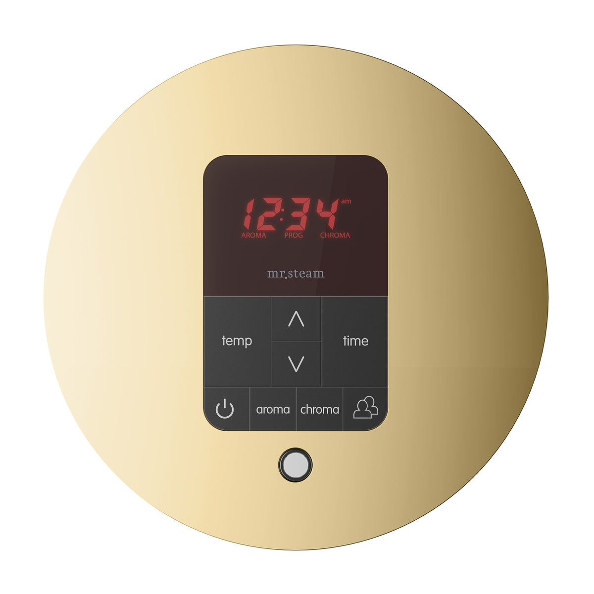 iTempoPlus Steam Shower Control and Aroma Designer SteamHead in Round