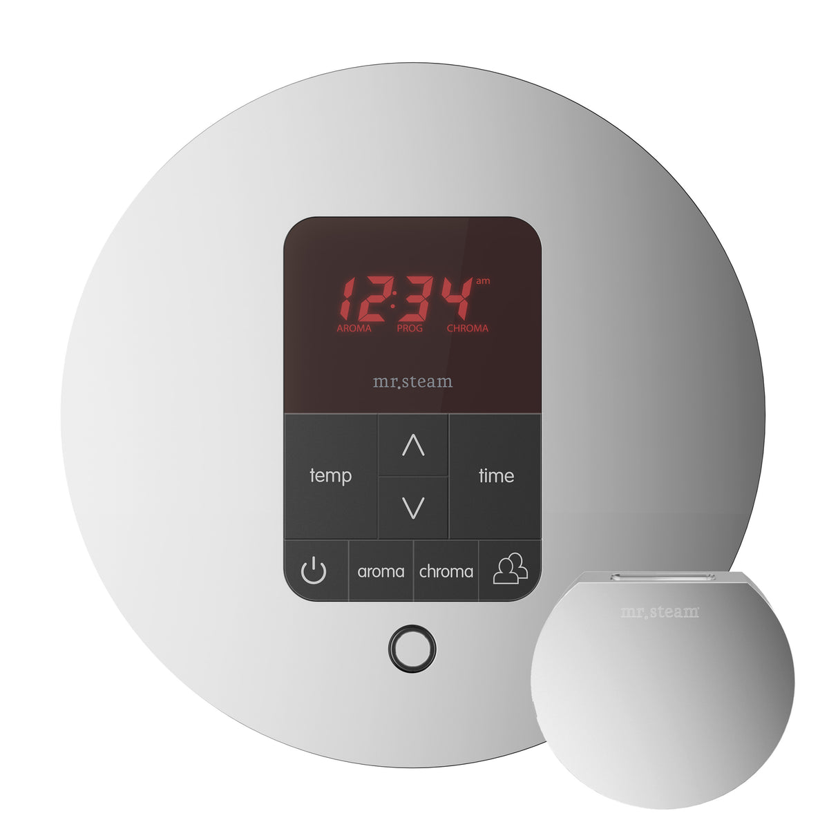 Butler Max Steam Shower Control Package with iTempoPlus Control and Aroma Designer SteamHead in Round