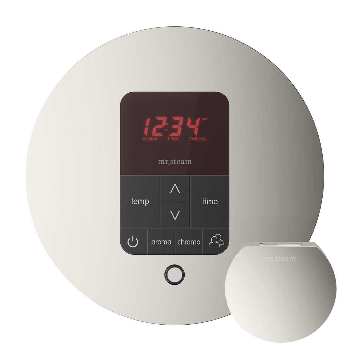 Butler Max Steam Shower Control Package with iTempoPlus Control and Aroma Designer SteamHead in Round