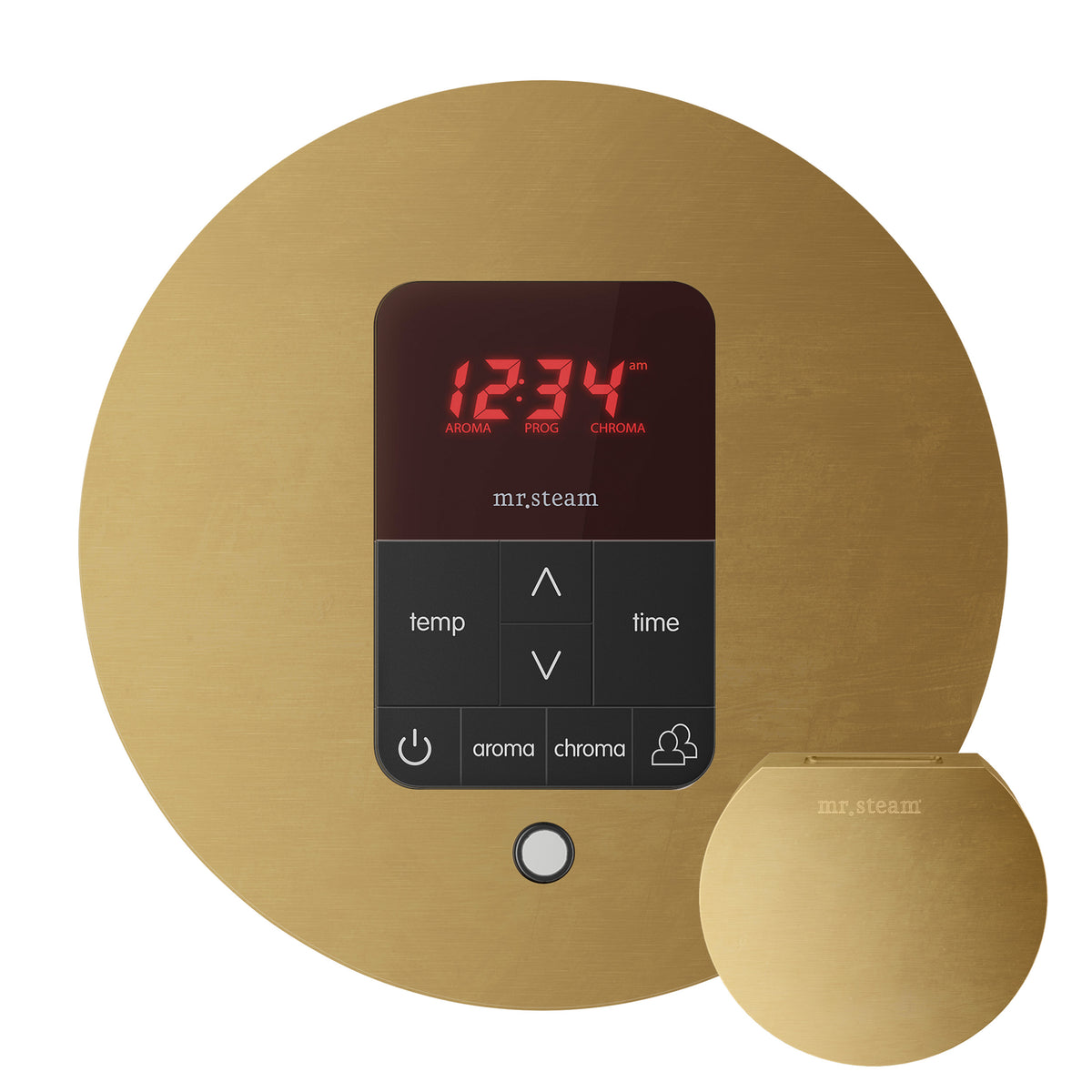 Butler Max Steam Shower Control Package with iTempoPlus Control and Aroma Designer SteamHead in Round