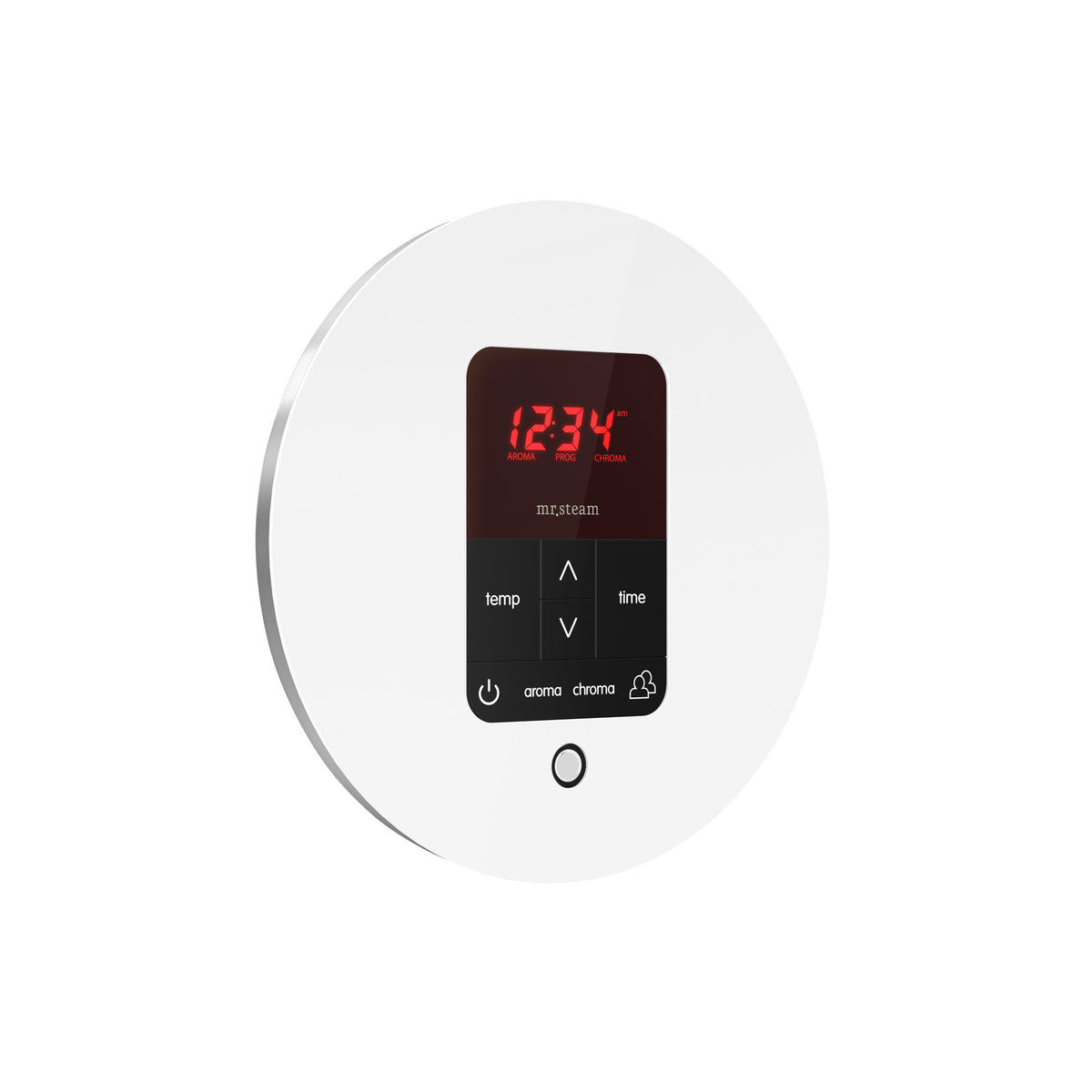 iTempoPlus Steam Shower Control and Aroma Designer SteamHead in Round